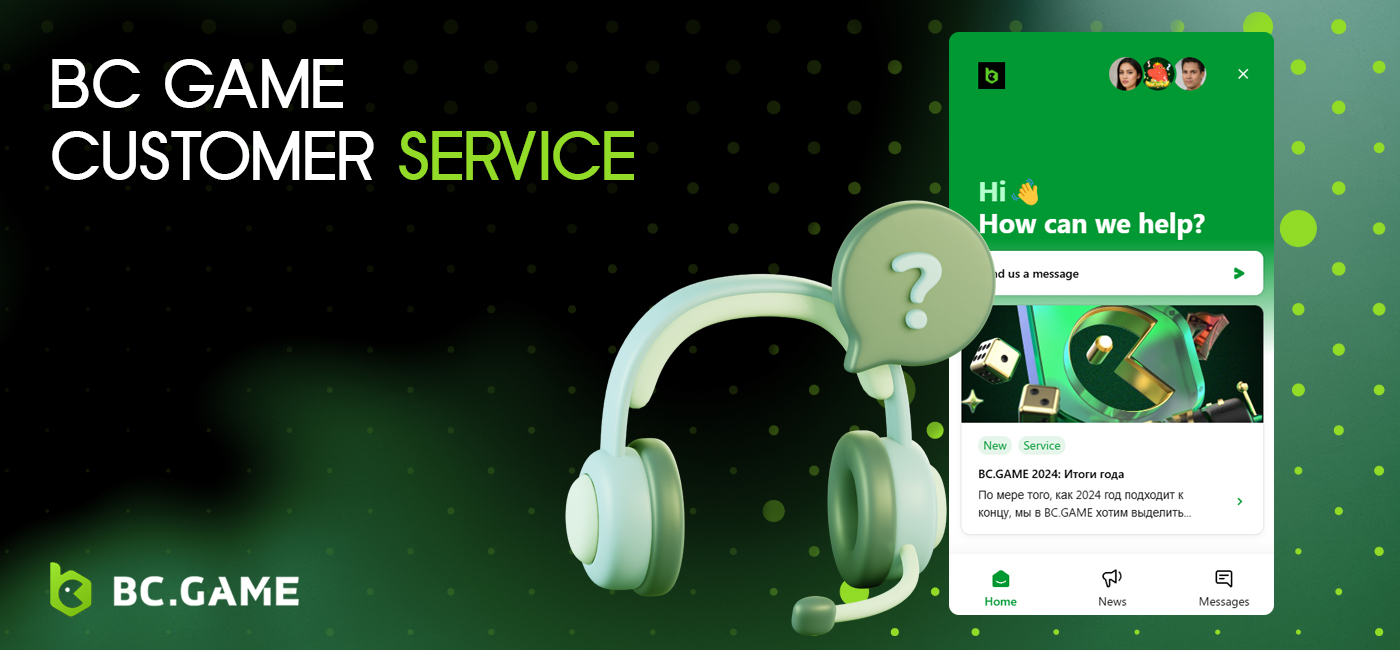 BC Game support service for Nigerian users